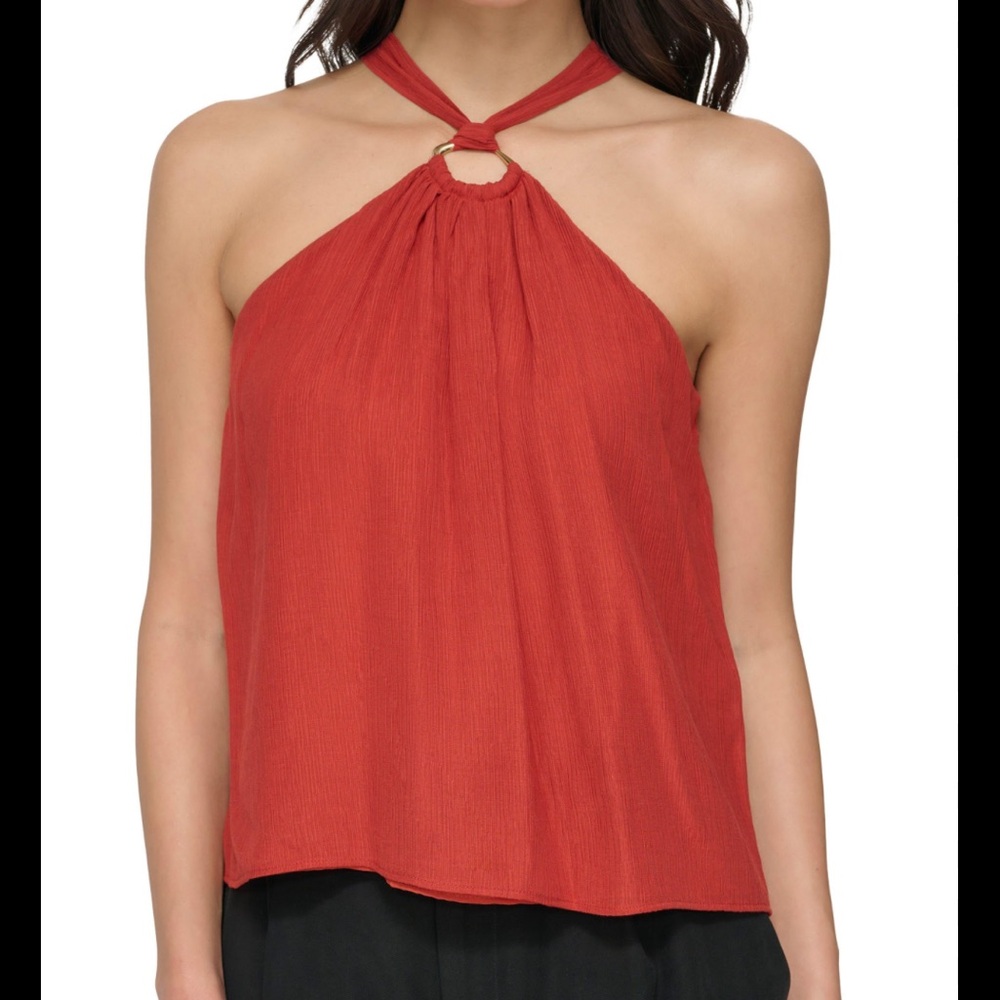Crinkle Tank Halter Top